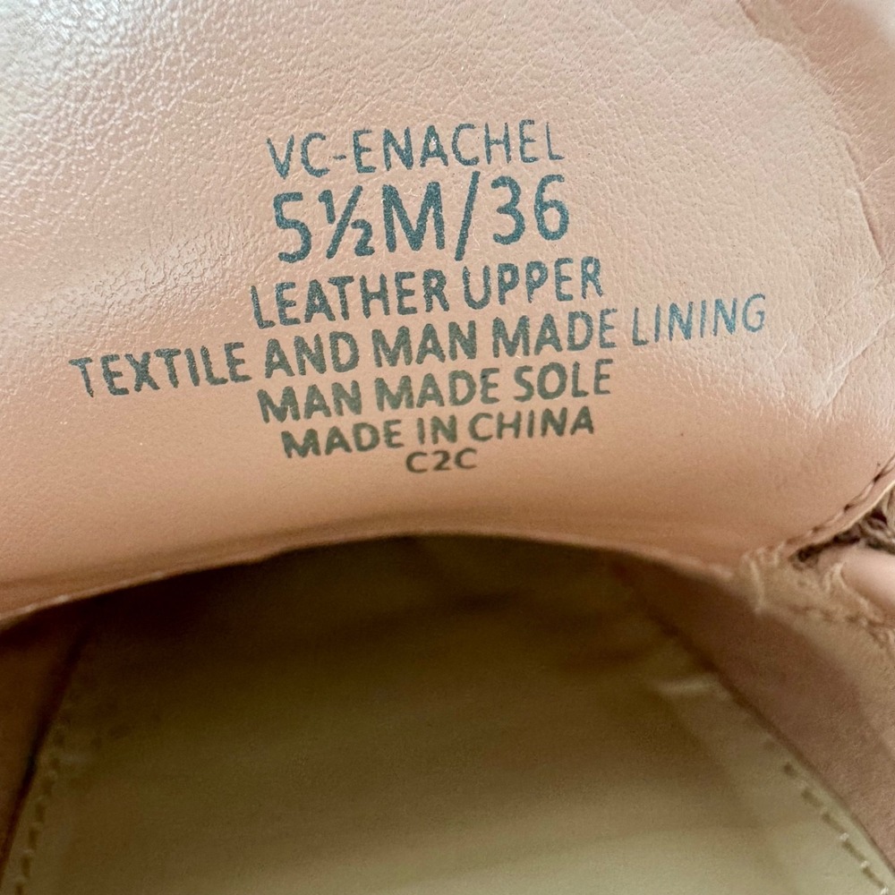EUC Vince Camuto Women's Poise Pink‎ Patent Leather Penny Loafers - Size 5.5M - Picture 8 of 8